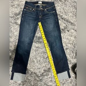 Hudson Ginny Crop Straight w/Cuff - Size 25